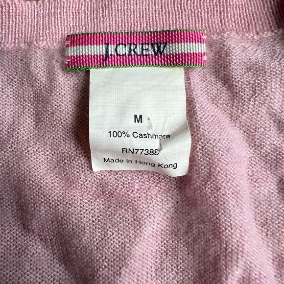 J Crew cashmere lightweight sweater in pale pink - Picture 4 of 6